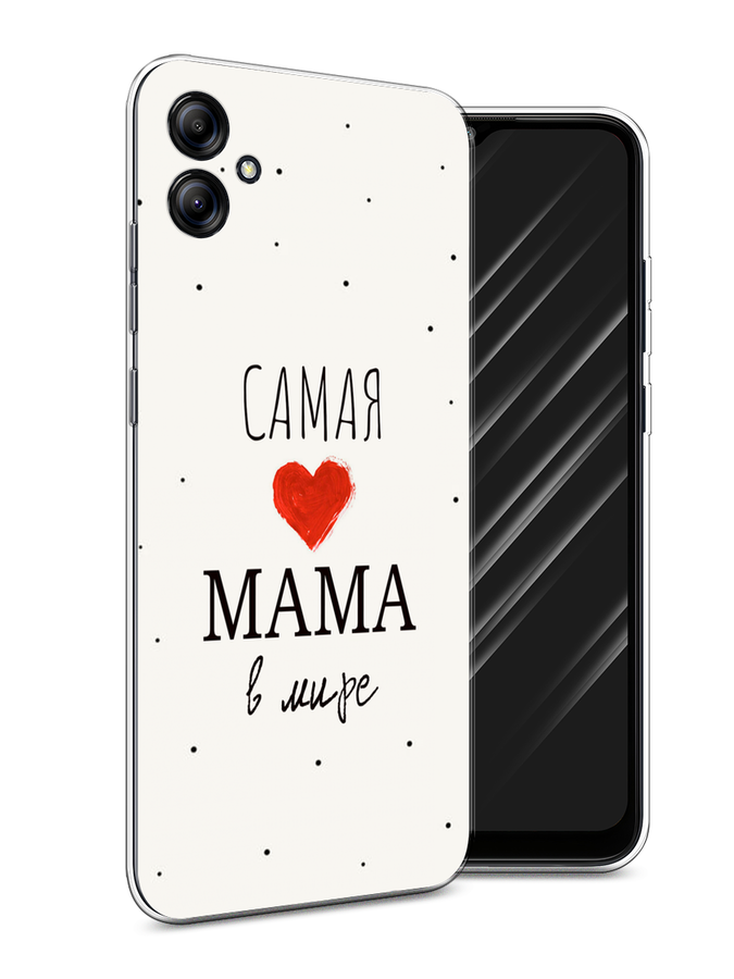 

Чехол Awog на Samsung Galaxy A04e "Самая любимая мама", Красный;черный;бежевый, 2107650-6