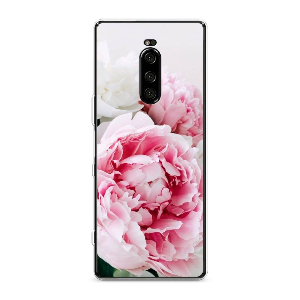 

Чехол на Sony Xperia XZ4 "Розовые и белые пионы", Розовый;белый, 53850-2