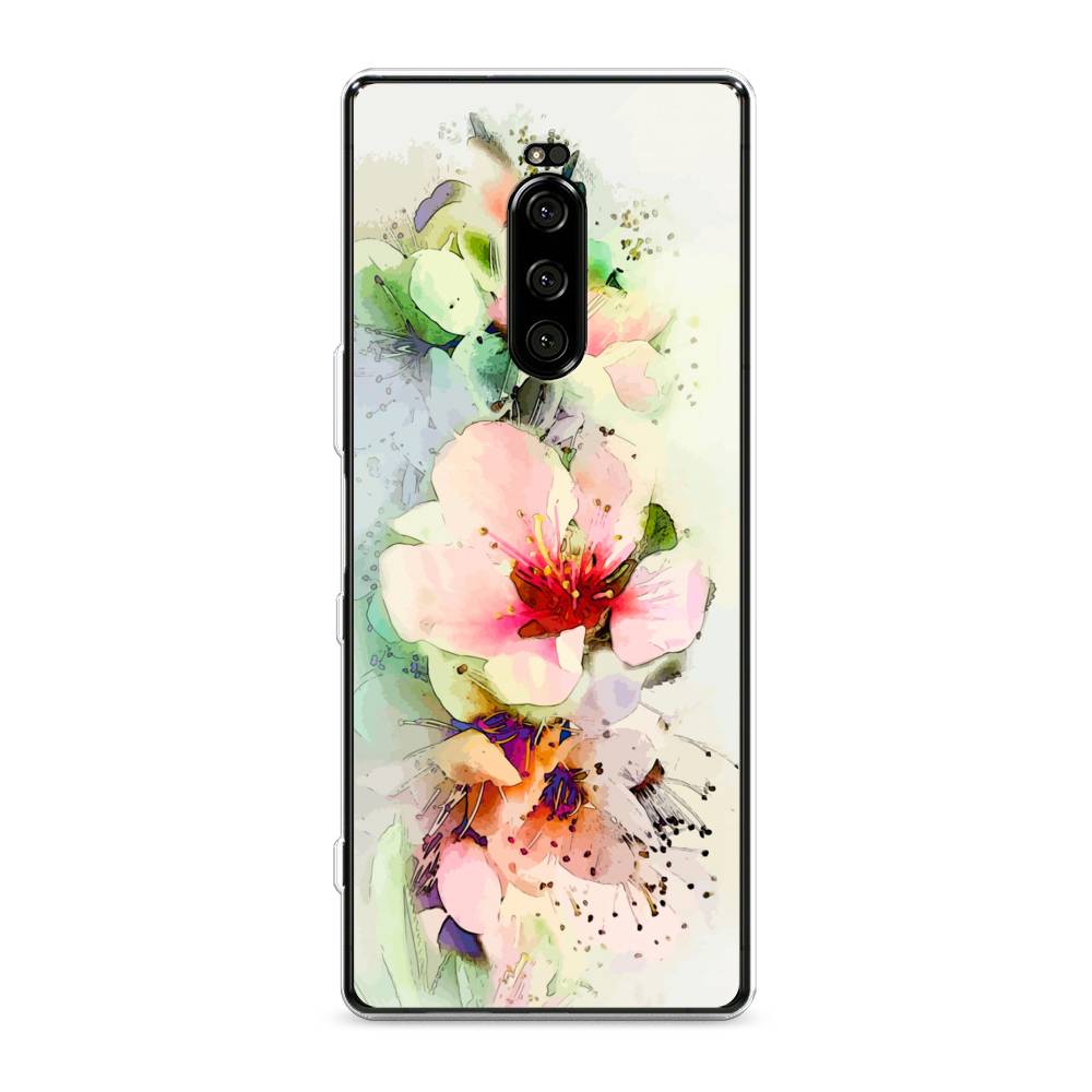 

Чехол на Sony Xperia XZ4 "Нежные цветы", Зеленый;розовый, 53850-2