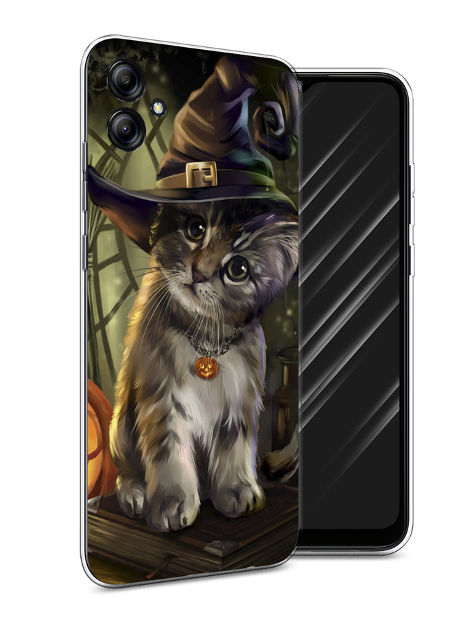 

Чехол Awog на Samsung Galaxy A04e "Кот на Хэллоуин", Зеленый;серый, 2107650-2