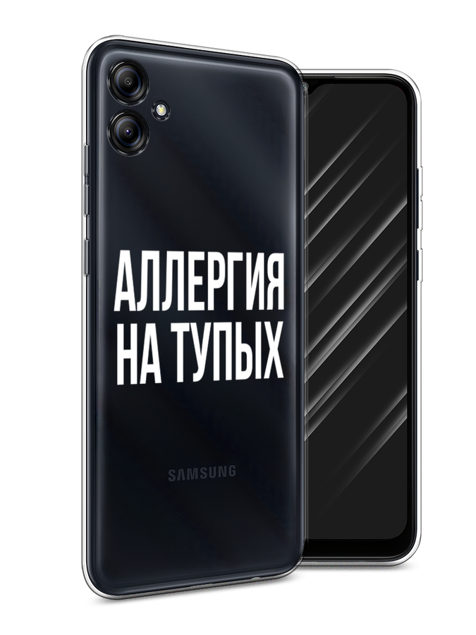 

Чехол Awog на Samsung Galaxy A04e "Аллергия на тупых", Прозрачный;бежевый, 2107650-6