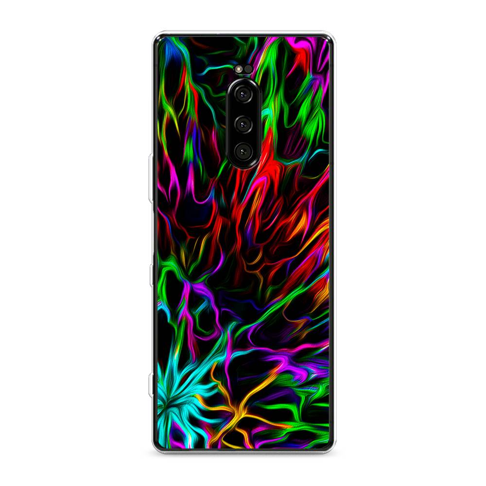 

Чехол на Sony Xperia XZ4 "Разноцветные разводы", Голубой;зеленый;оранжевый, 53850-3