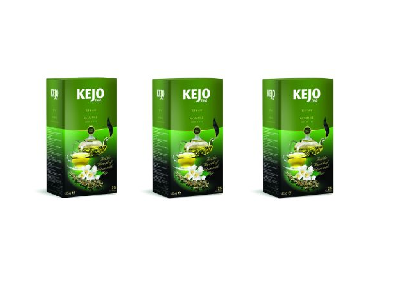 Чай зеленый KEJO Relax Jasmine 25 пакетиков, 3 шт