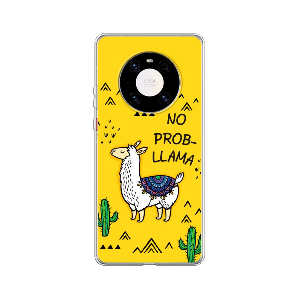 

Чехол Awog на Huawei Mate 40 Pro "No probLLama", Желтый;черный;синий, 6104450-2