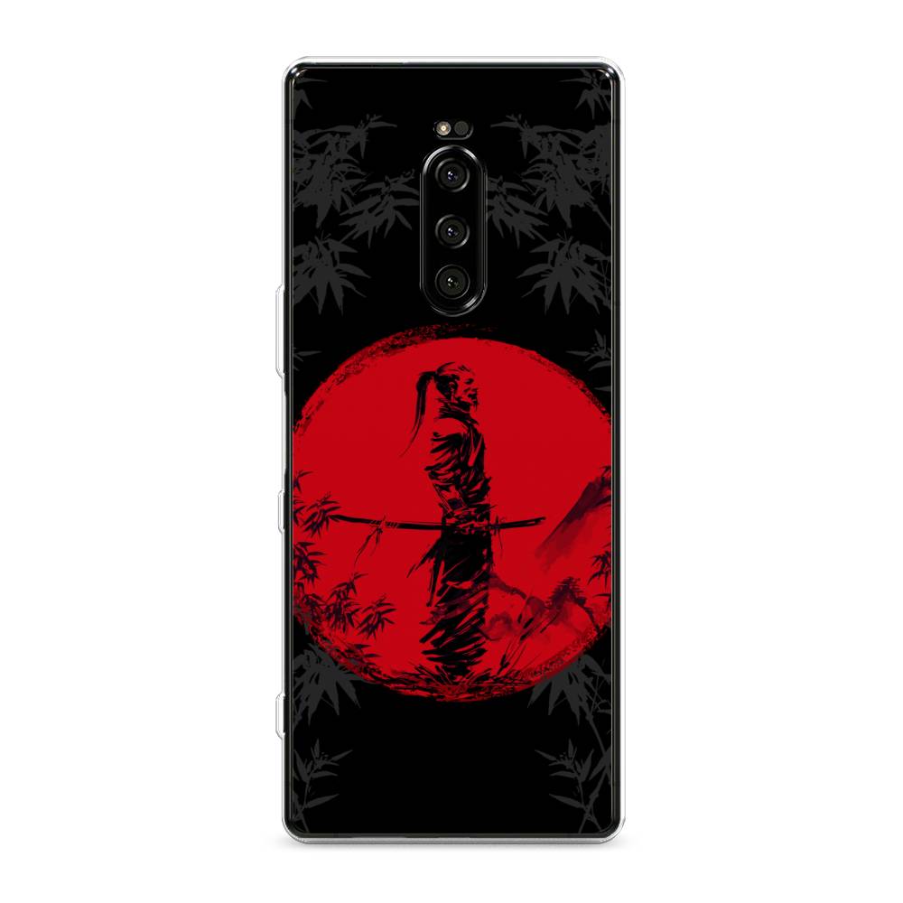 

Чехол на Sony Xperia XZ4 "Самурай на красном фоне", Черный;красный;серый, 53850-4