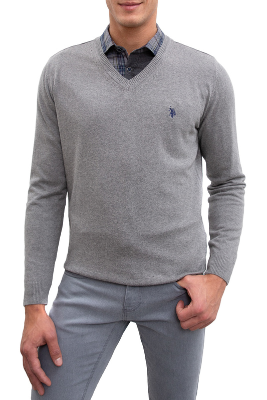 

Пуловер мужской G081SZ0TK0Enriquesk20 U.S. POLO Assn. серый XS, G081SZ0TK0Enriquesk20