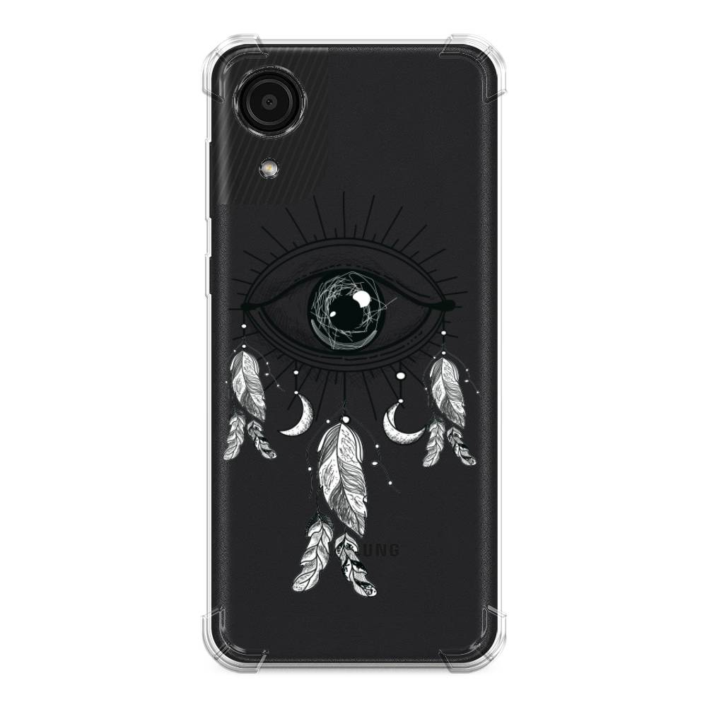 

Чехол Awog на Samsung Galaxy A03 Core / Самсунг A03 Core "Всевидящее око-ловец снов", Серый, 2104751-1