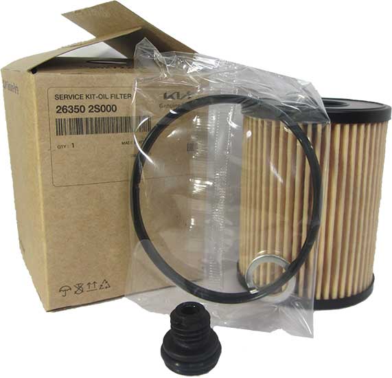 Фильтр масляный двигателя MOBIS оригинал для Хендай Соната; Киа К5, Соренто 263502S000