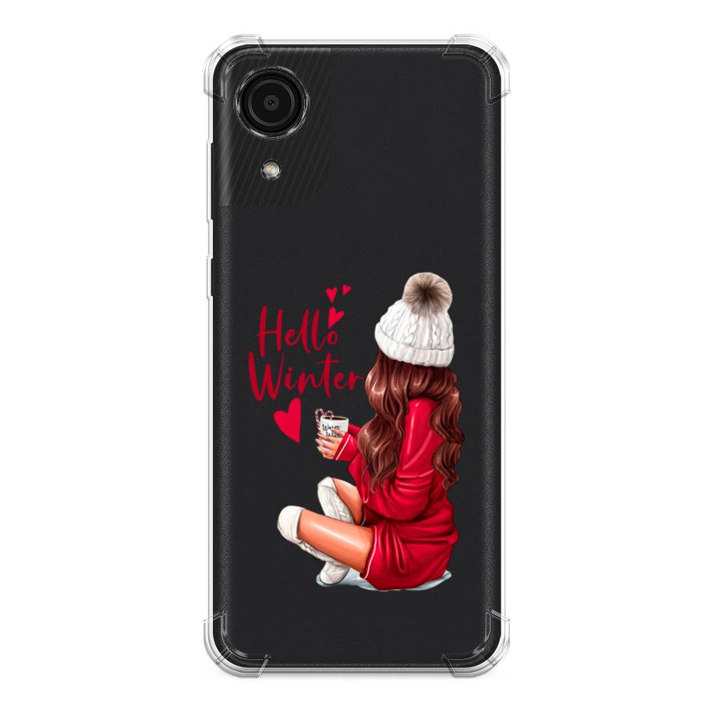 

Чехол Awog на Samsung Galaxy A03 Core / Самсунг A03 Core "Hello winter", Красный;коричневый;белый, 2104751-1
