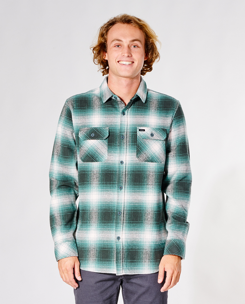 

Рубашка мужская Rip Curl COUNT FLANNEL SHIRT зеленая XL, COUNT FLANNEL SHIRT