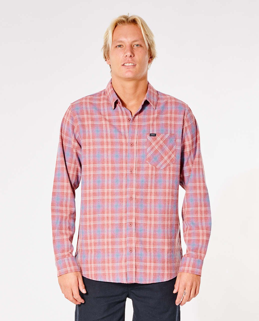 

Рубашка мужская Rip Curl FIELDING FLANNEL SHIRT розовая S, FIELDING FLANNEL SHIRT
