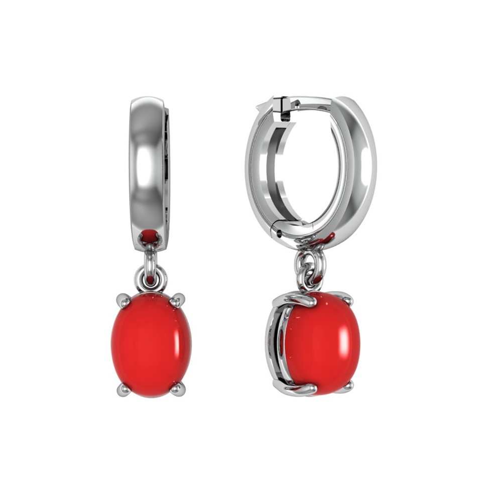 

Серьги из серебра ПРИВОЛЖСКИЙ ЮВЕЛИР 301725-KR26, коралл, 301725-KR26
