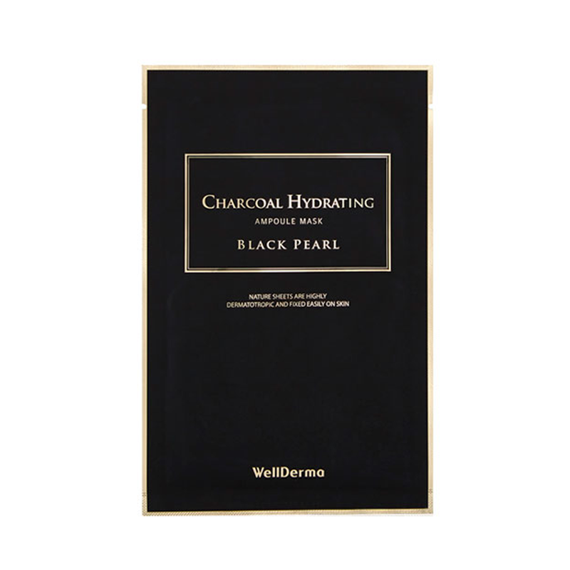 

Маска для лица тканевая WellDerma Charcoal Hydrating Black Pearl Mask 25 мл
