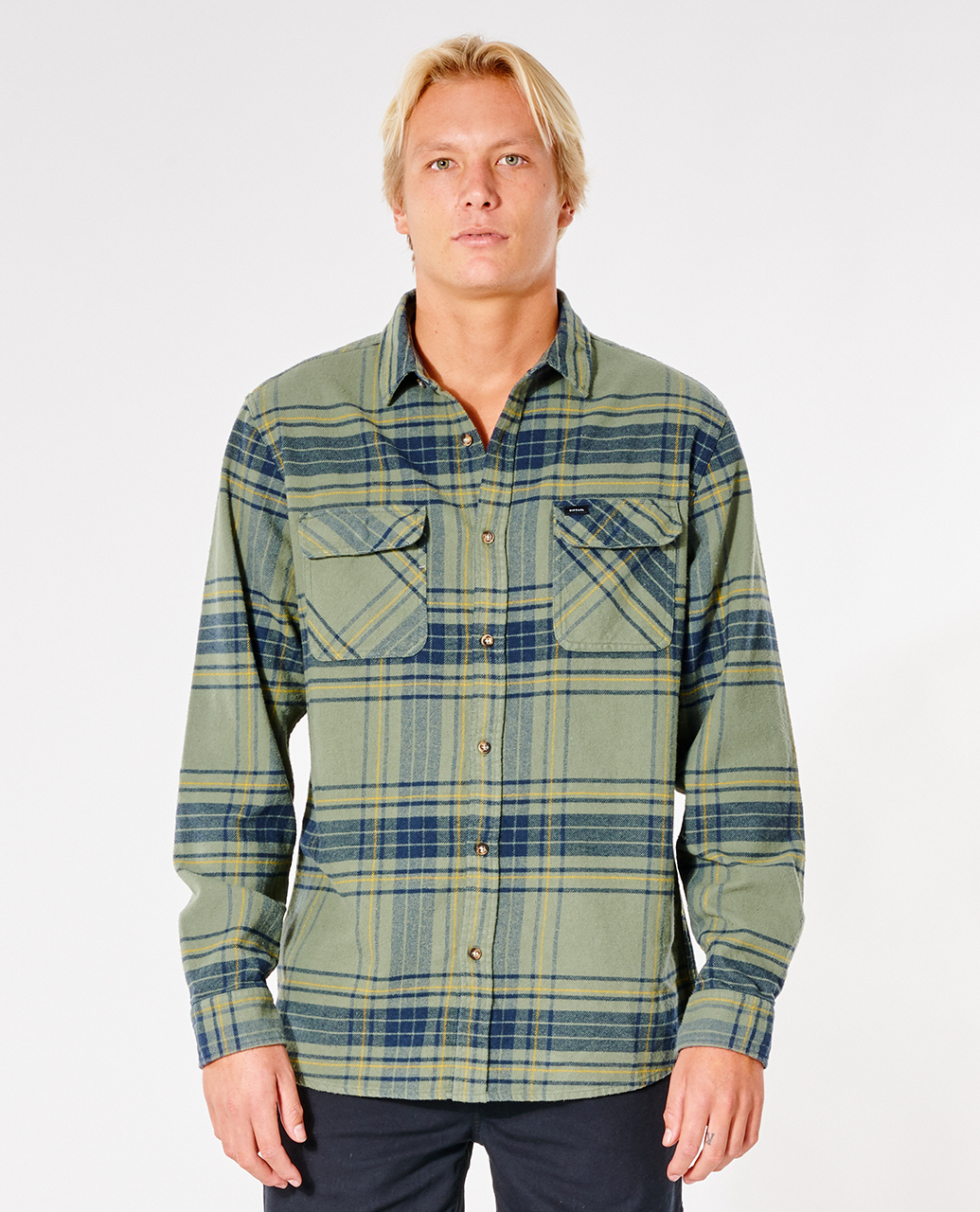 

Рубашка мужская Rip Curl SWC FLANNEL SHIRT зеленая S, SWC FLANNEL SHIRT
