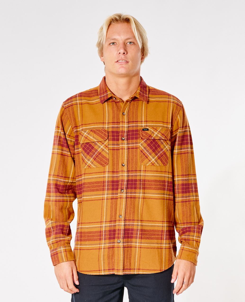 

Рубашка мужская Rip Curl SWC FLANNEL SHIRT оранжевая S, SWC FLANNEL SHIRT