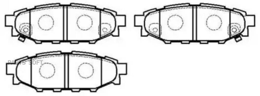 фото Hsb hp8433 колодки тормозные дисковые 1 шт