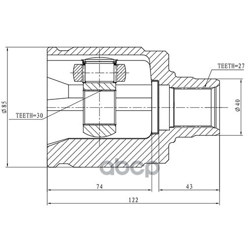 

Шрус Zikmar Z87921R