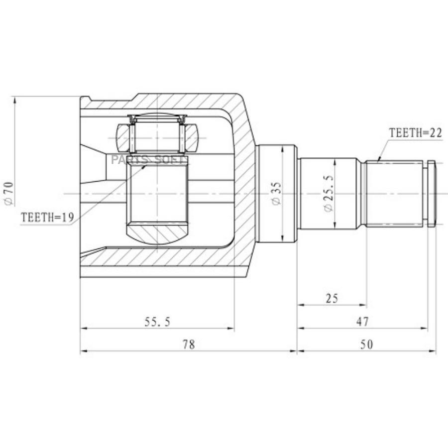 

Шрус Zikmar Z87872R