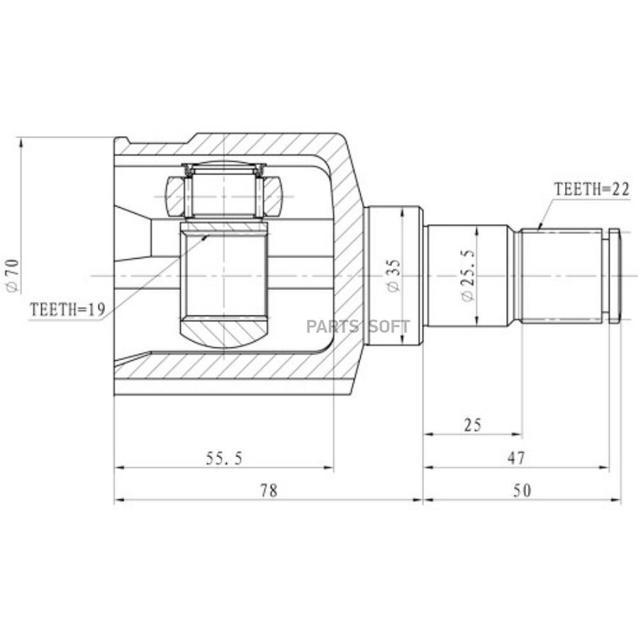 

Шрус Zikmar Z87872R