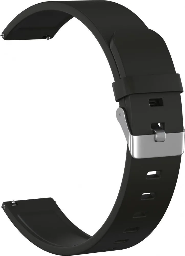 

Ремешок силиконовый GSMIN Elate 22 для Huawei Watch GT 2e (Черный)