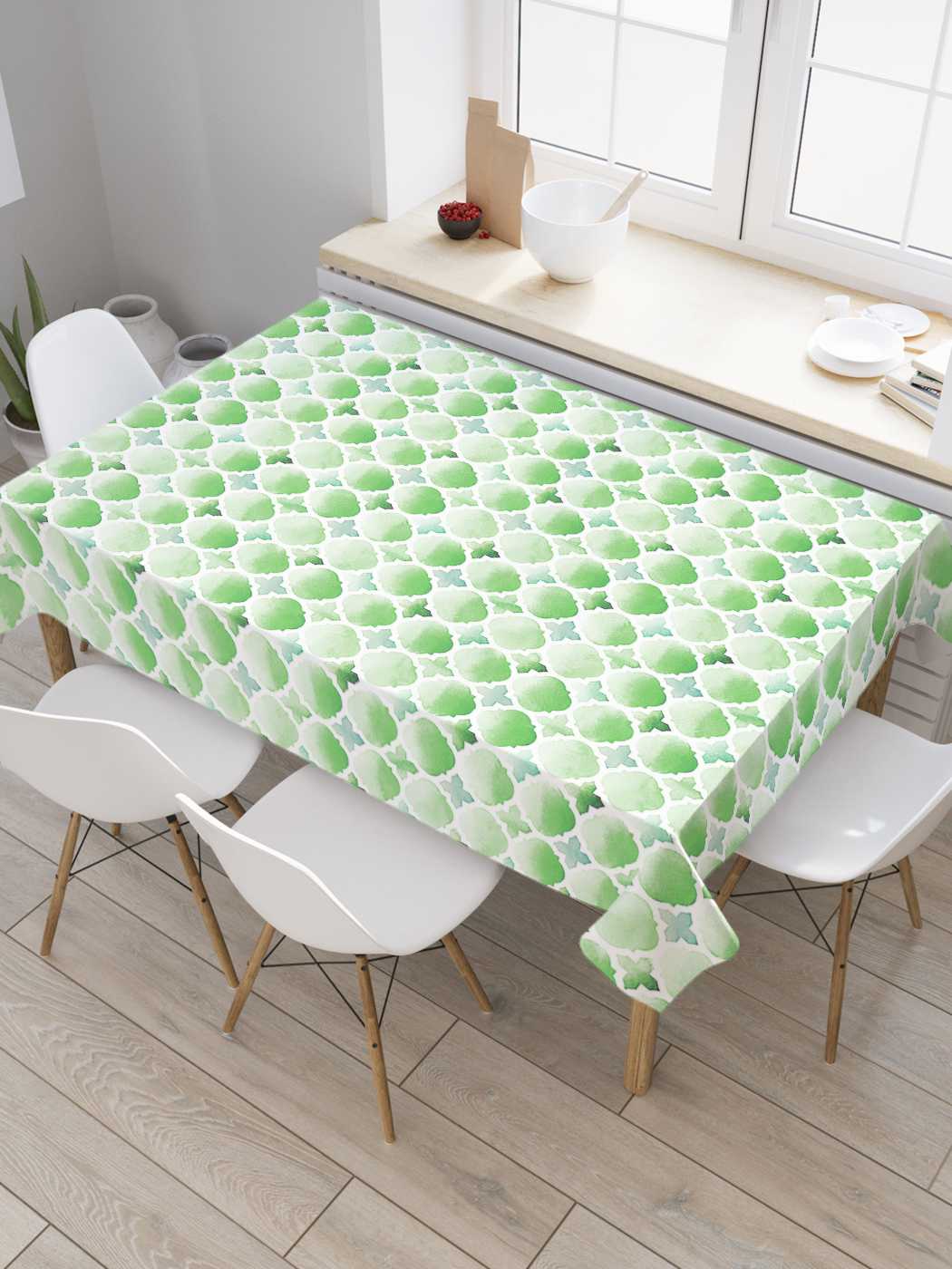 

Скатерть прямоугольная JoyArty "Классический орнамент" из оксфорда, 180x145 см, Классический орнамент