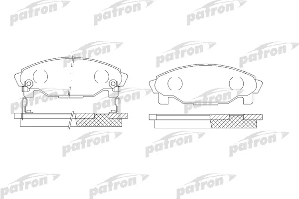 Тормозные колодки PATRON дисковые PBP1009