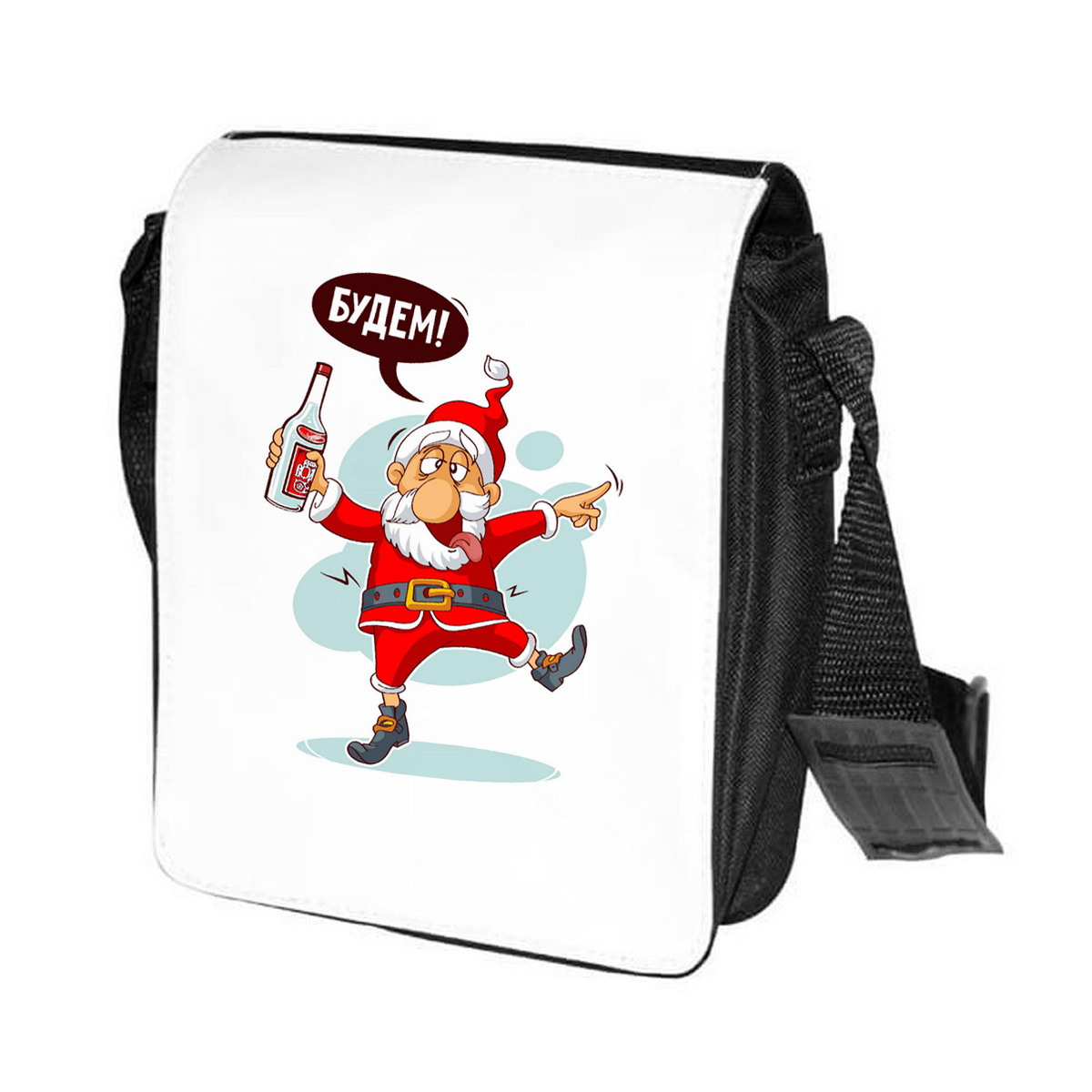 

Сумка унисекс CoolPodarok CN0113731 черно-белый, Черный;белый, CN0113731