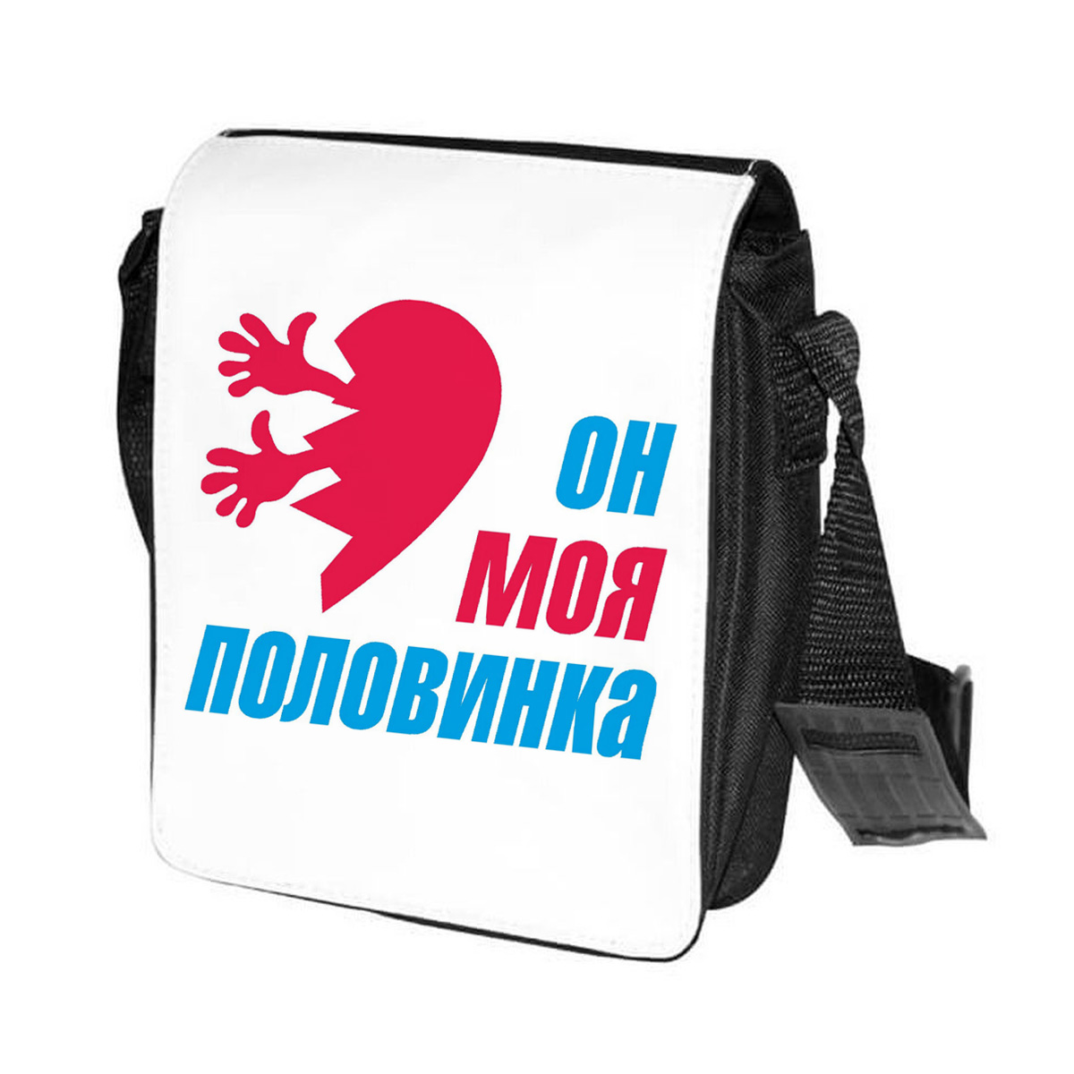 

Сумка унисекс CoolPodarok CN0113859 черно-белый, Черный;белый, CN0113859
