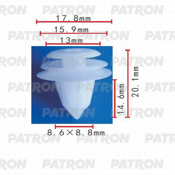 

Клипса Автомобильная PATRON P370281