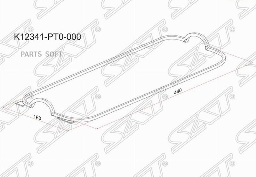 

Прокладка Клапанной Крышки Ho F18a, F20a, F22a, F23a Sohc 92- Sat K12341-PT0-000