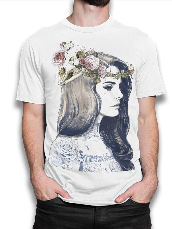 Футболка мужская Dream Shirts Лана Дель Рей - Lana Del Rey 5000887-2 белая, белый, хлопок  - купить