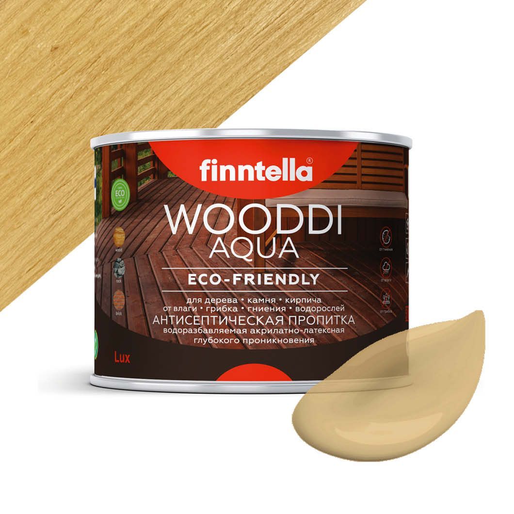 

Антисептическая пропитка для дерева на водной основе FINNTELLA WOODDI AQUA для внутренних, Бежевый, WOODDI AQUA цвет