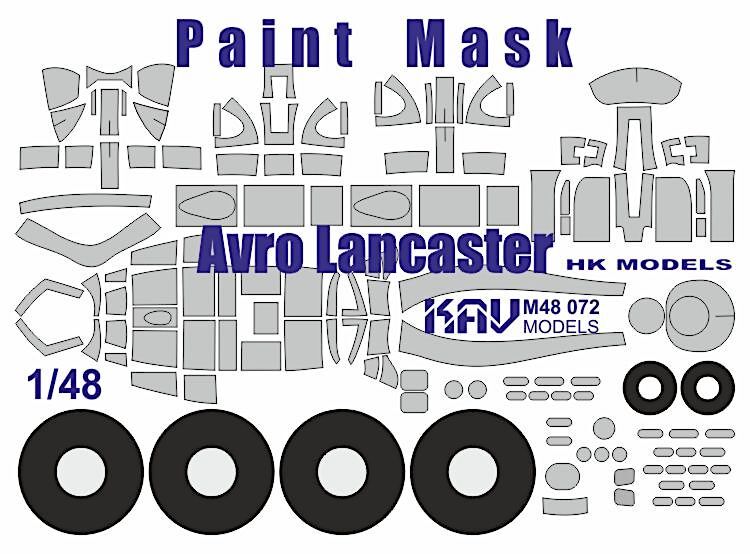

Окрасочная маска KAV models 1/48 на Avro Lancaster B Mk.I HK Models M48 072