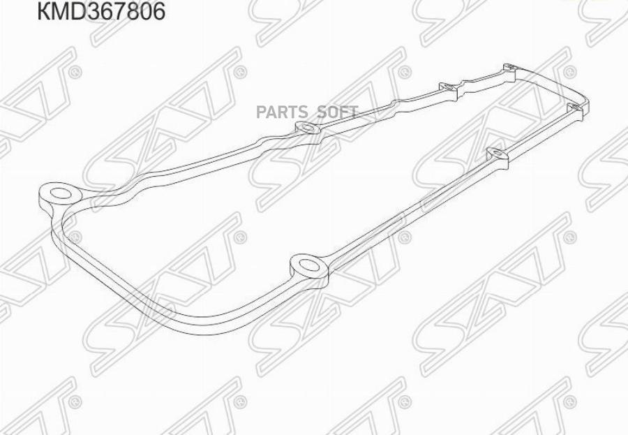 

SAT KMD367806 Прокладка клапанной крышки MMC 4G93/4G94 GDI, 00- =LH, CR5/6W, EA/EC7A, CS5A