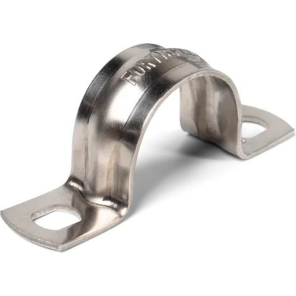 

Металлическая двухлапковая скоба FORTISFLEX СМД INOX 38-40 мм 80984, Серебристый