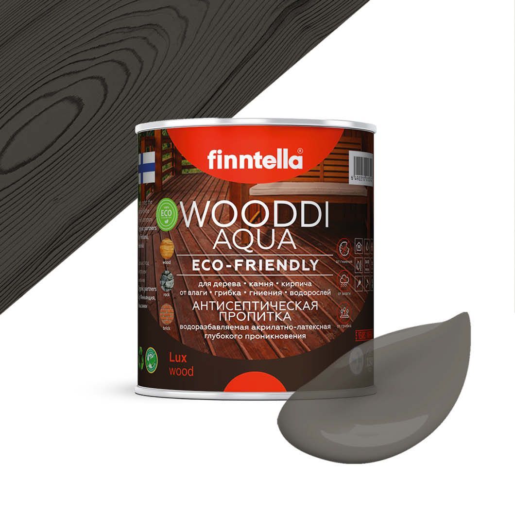 

Антисептическая пропитка для дерева на водной основе FINNTELLA WOODDI AQUA для внутренних, Синий, WOODDI AQUA цвет