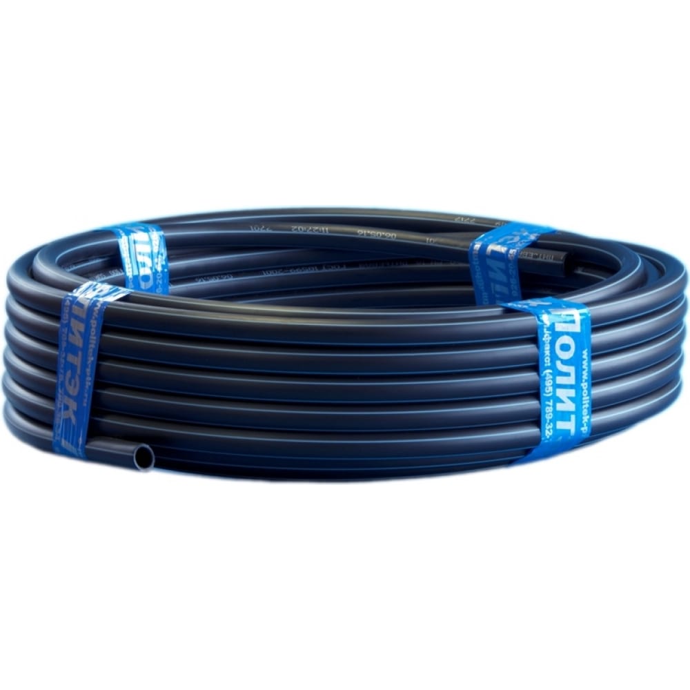 

ПОЛИТЭК Труба ПНД РЕ 100 PN12,5 SDR 13,6 (1,25 МПа) 63x4,7 PE1W063047