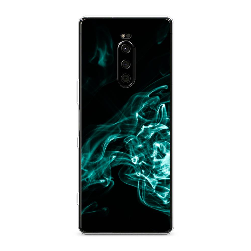 

Чехол на Sony Xperia XZ4 "Дым", Голубой;черный, 53850-3