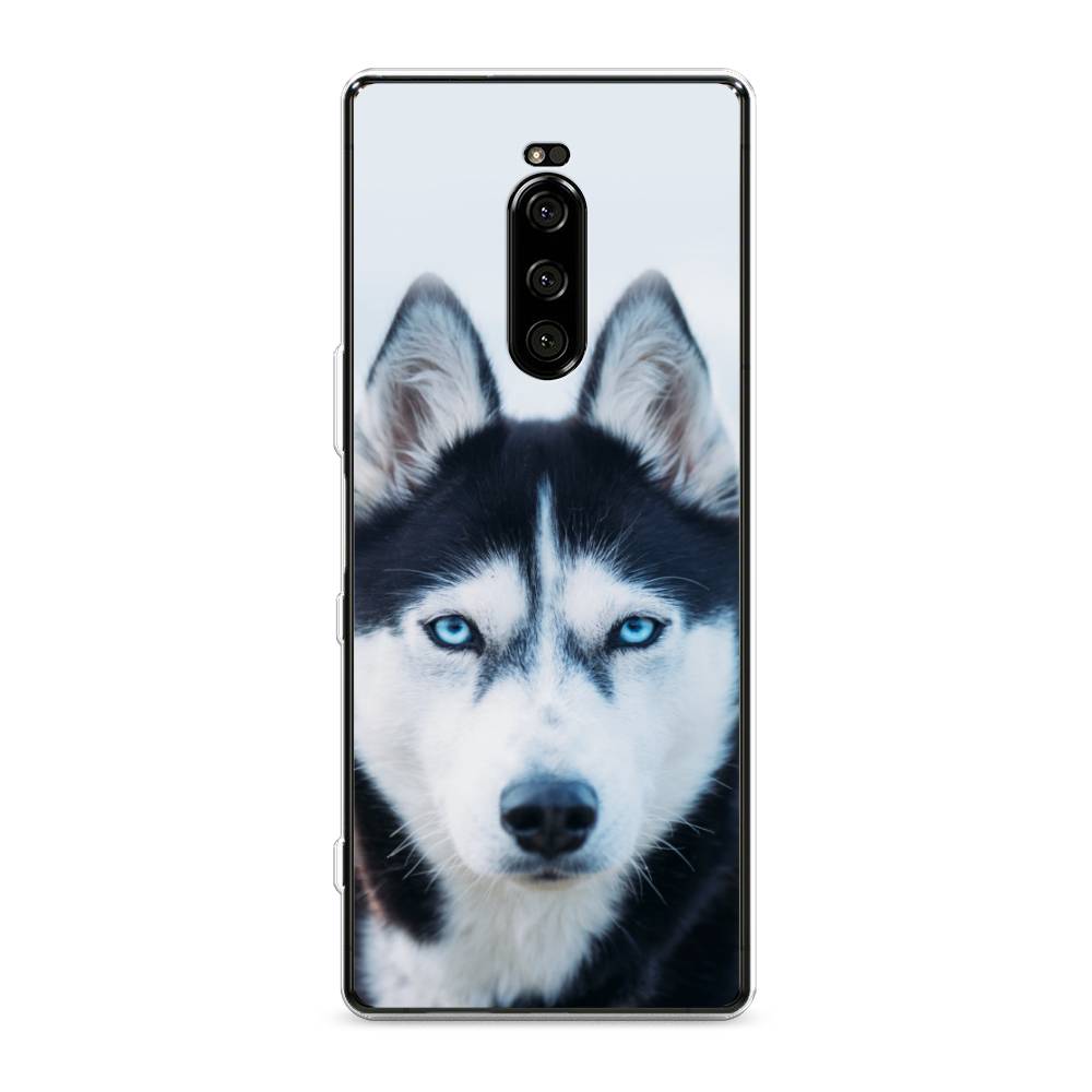 

Чехол на Sony Xperia XZ4 "Хаски 2", Синий;белый, 53850-1