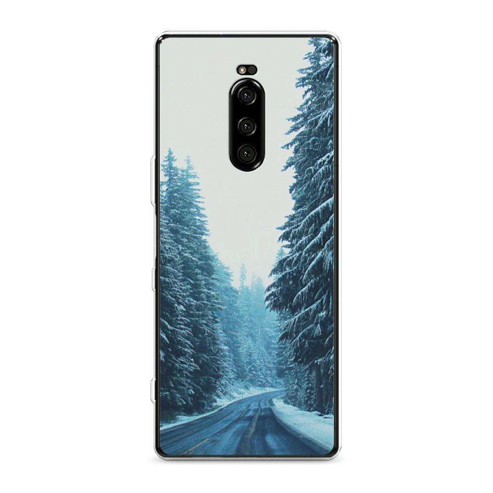 

Чехол на Sony Xperia XZ4 "Зима 9", Бежевый;голубой;черный, 53850-2