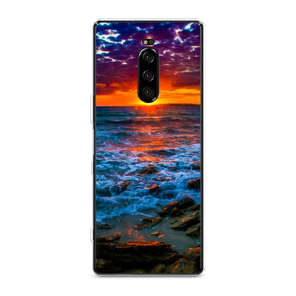 

Чехол на Sony Xperia XZ4 "Закат 1", Оранжевый;синий, 53850-2