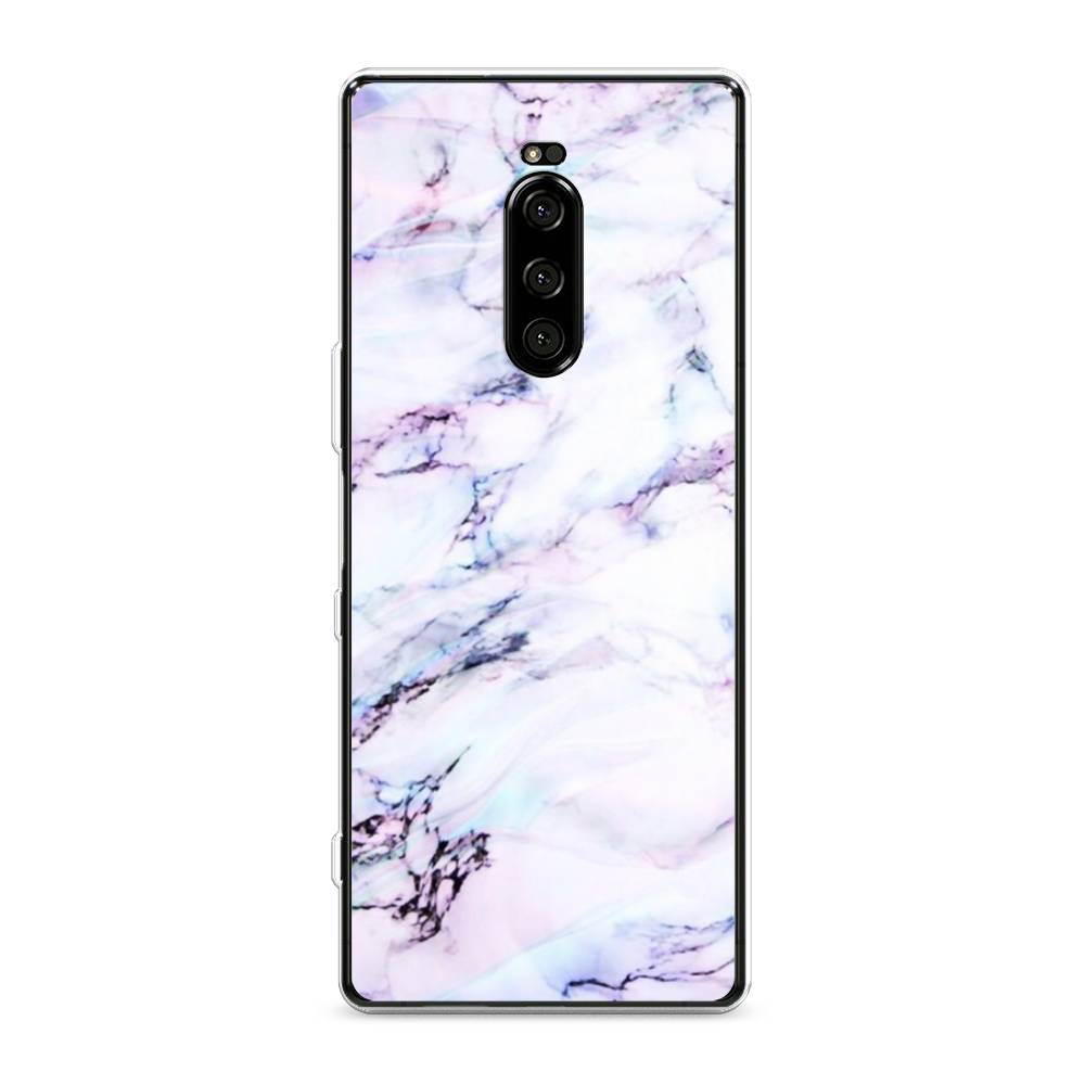 

Чехол на Sony Xperia XZ4 "Радужный мрамор", Серый;фиолетовый, 53850-3