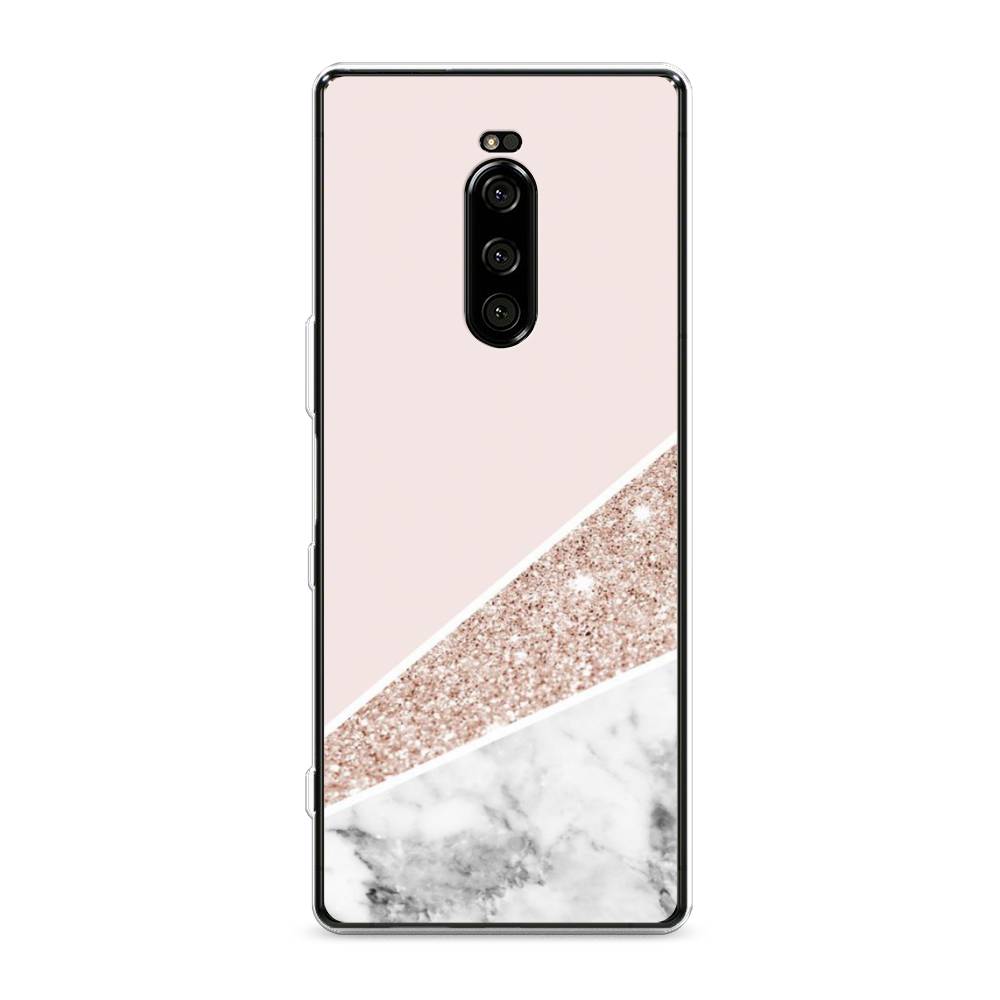 

Чехол на Sony Xperia XZ4 "Блестящий розовый мрамор", 53850-3