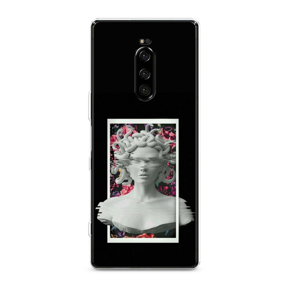 

Чехол на Sony Xperia XZ4 "Web Punk Медуза Горгона", Черный;серый, 53850-6