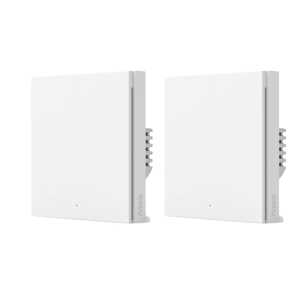 фото Умный выключатель aqara smart wall switch h1 (with neutral, single rocker) (ws-euk03)-2шт