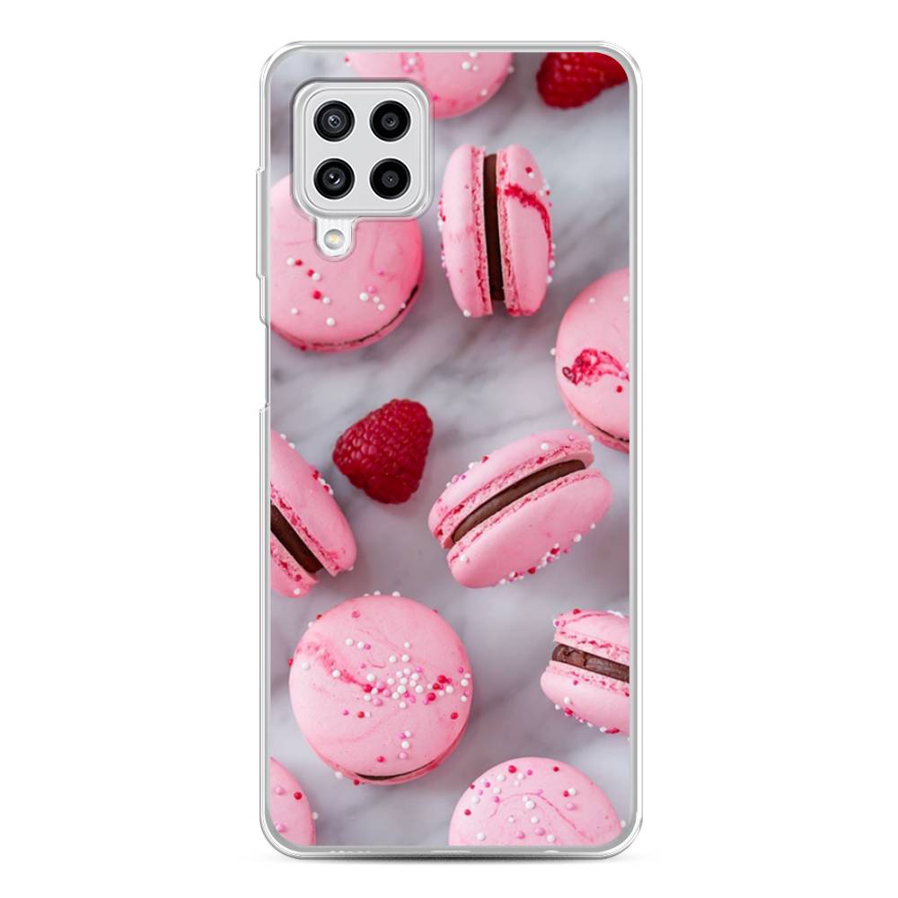 

Чехол Awog на Samsung Galaxy M22 / Самсунг M22 "Макарони с малиной", Серый;розовый, 2103450-10