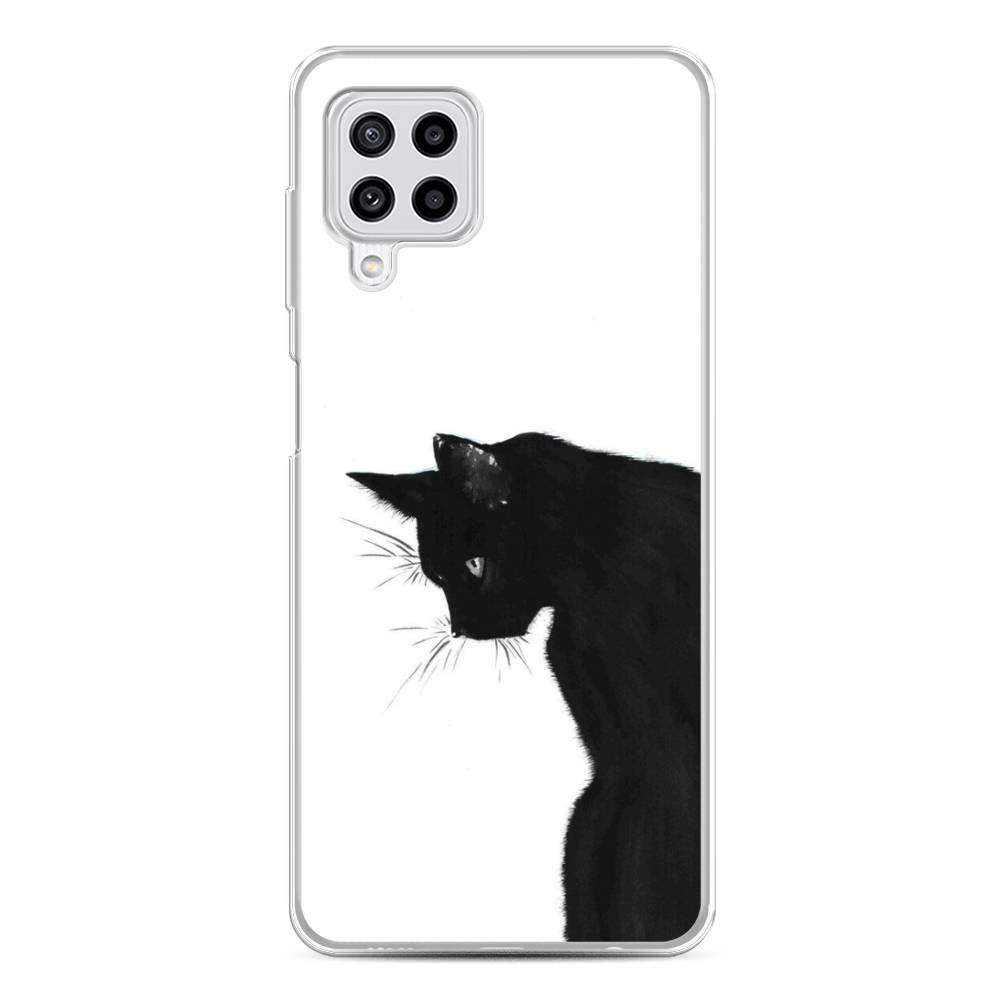 

Чехол Awog на Samsung Galaxy M22 / Самсунг M22 "Black cat", Черный;белый, 2103450-1