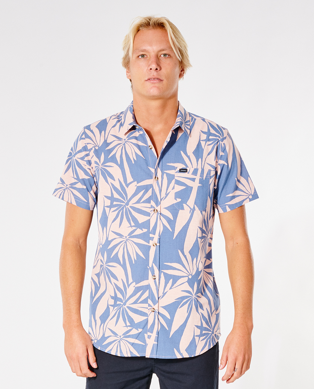 

Рубашка мужская Rip Curl BARREL KILLA S/S SHIRT голубая S, BARREL KILLA S/S SHIRT
