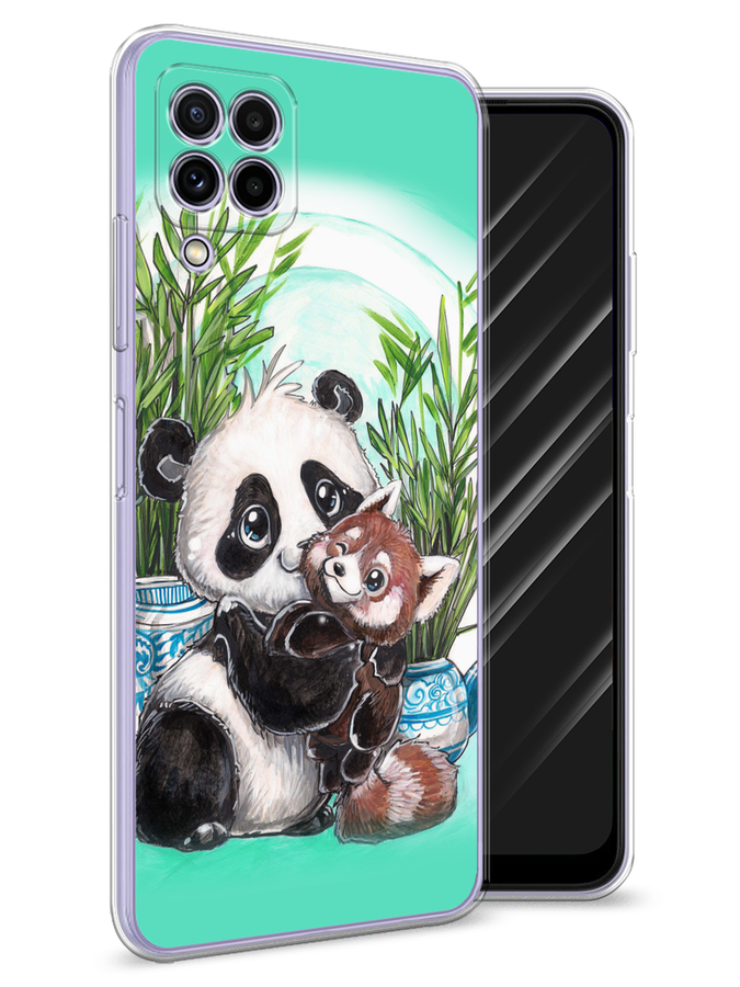 

Чехол Awog на Samsung Galaxy M22 / Самсунг M22 "Друзья зверята", Голубой;белый;черный, 2103450-2