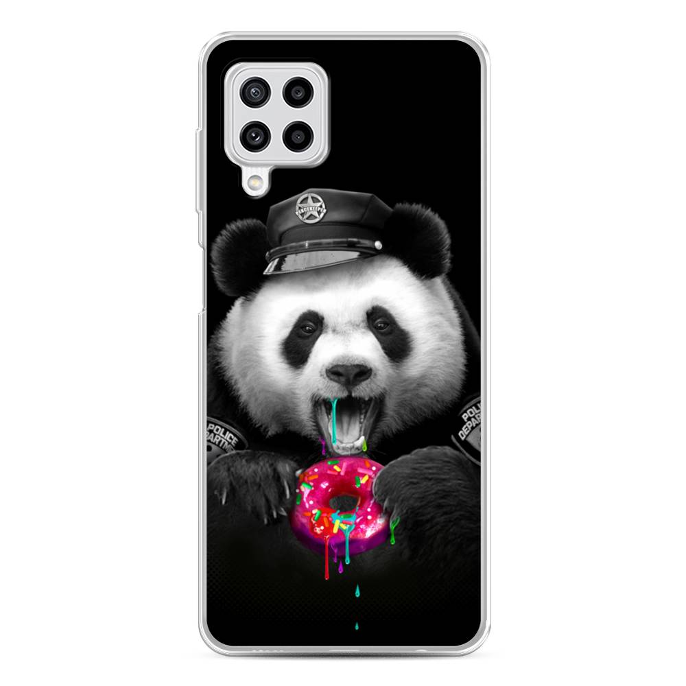 

Чехол Awog на Samsung Galaxy M22 / Самсунг M22 "Панда police", Черный;белый;розовый, 2103450-2